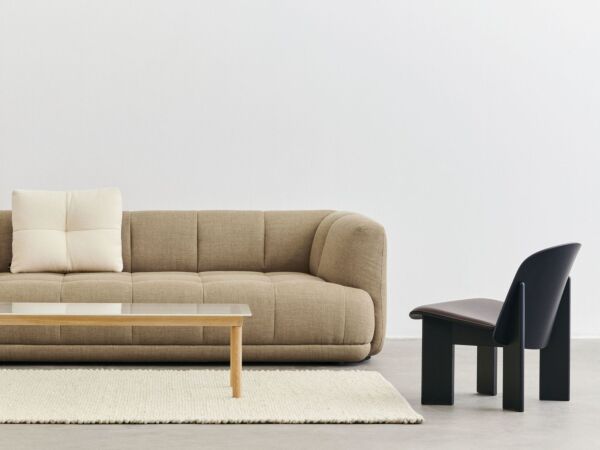 5_Quilton 3 seater comb 1 Tadao 600_Peas Random 170x240 cream_Chisel Lounge Chair front uph Sense dark brown black wb lacquered oak.jpg