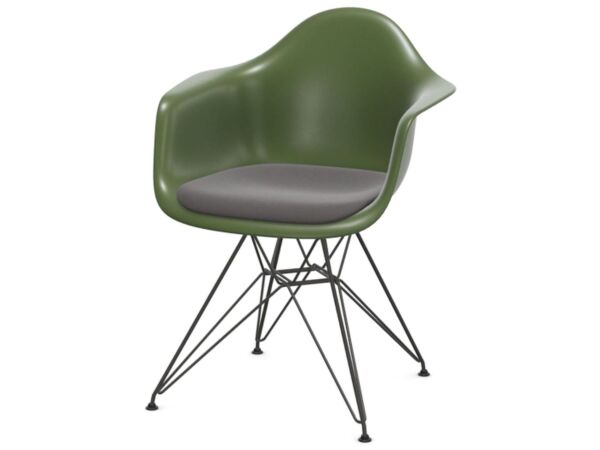 Eames Plastic Armchair DAR upholstered seat cushion Vitra