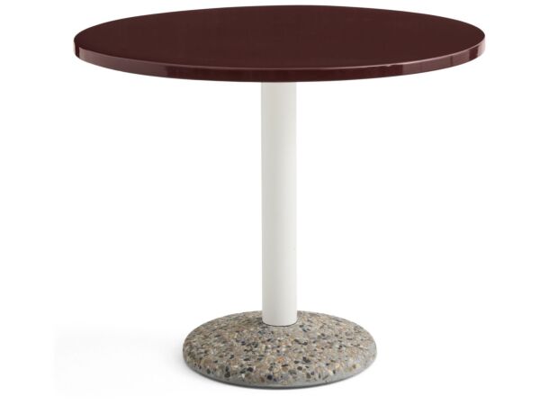 2_Ceramic Table dia90xH74 bordeaux tabletop_cream tube_concrete base.jpg