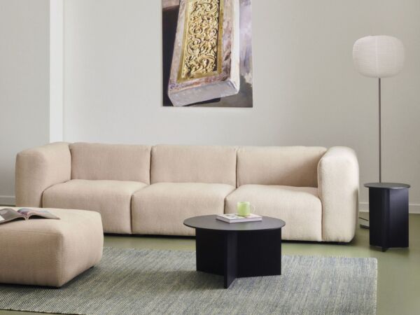 5_Mags Soft 3 Seater Combination 1 flamiber sand white stiches_Mags Soft Ottoman 02 Small flamiber sand_Slit Table Wood Round black.jpg