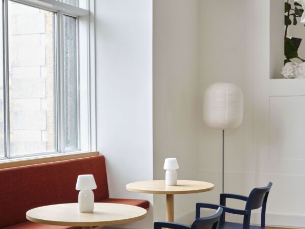 5_Pastis Armchair steel blue wb lacquered ash_Pastis Table dia70xH74 wb lacquered plywood oak_Apollo Portable.jpg