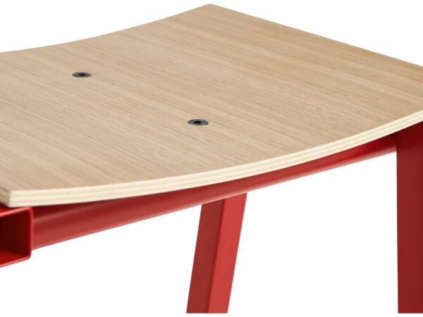 2_zTaburete 8 Bar Stool H75 wb lacquered oak veneer seat_signal red powder coated base_detail.jpg
