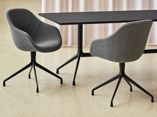 5_AAT 10 Table black frame black linoleum_AAC 121 black base Flamiber C8 Perla_Nelson Ball Bubble Pendant.jpg