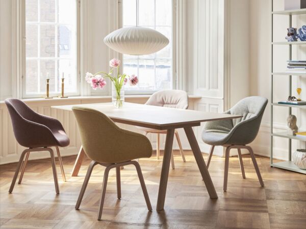 5_AAC 123 Soft Hallingdal 407 wb lacquer oak base_CPH30 Table wb lacquer oak_Bubble Lamp Saucer_New Order.jpg