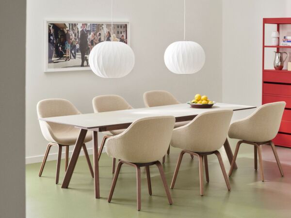 5_CPH30 Extendable pebble grey lino wb lacquered walnut frame_AAC123 flamiber sand wb lacquered walnut.jpg