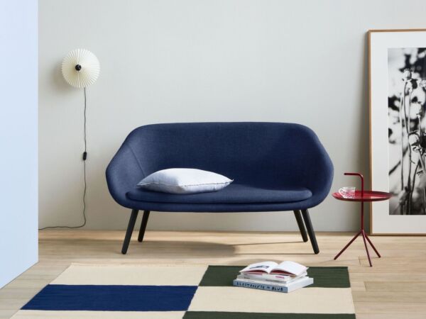 5_AAL Sofa Hallingdal 764 black wb lacquer base_Matin Wall white shade_Ethan Cook Flat Works peach green check_DLM cherry red high gloss.jpg