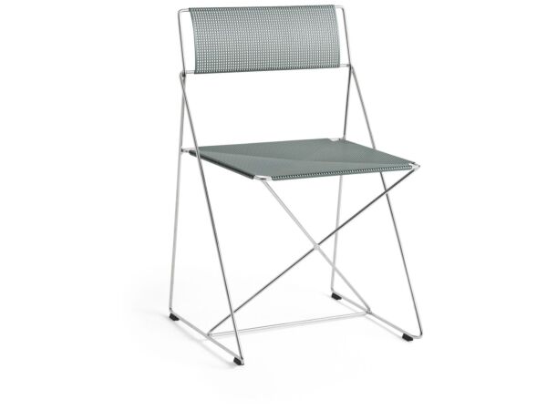 2_AE915-E682_X-Line Chair moss powder coated steel seat back_chromed base Indoor.jpg