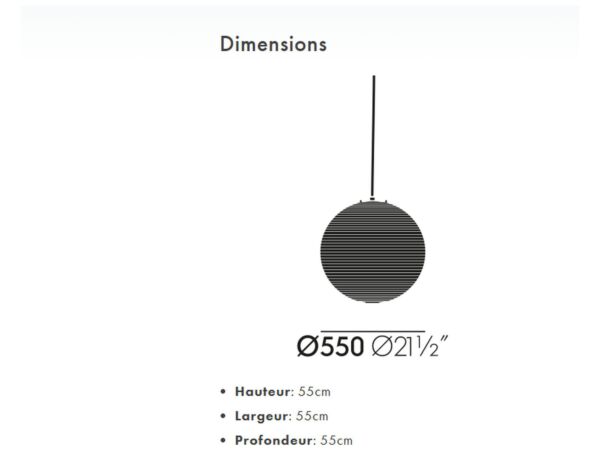 Isamu Noguchi Akari 55A, abat-jour artisanal et cadre en
