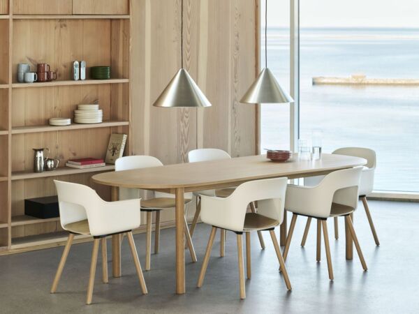 5_Layout Armchair 222 wb lacquered oak cream white shell wb lacquered oak base_Compass Pendant 430 brushed alu_Annex Table Oblong wb lacquered oak.jpg