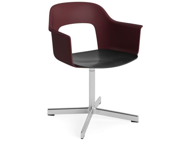 2_AF295-F352-AA51-01UF_Layout Armchair 232_polished alu 4 star swivel base_bordeaux shell_black wb lacq oak seat.jpg