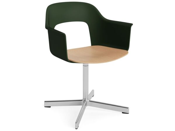 2_AF295-F353-AA51-01UF_Layout Armchair 232_polished alu 4 star swivel base_bottle green shell_wb lacq oak seat.jpg