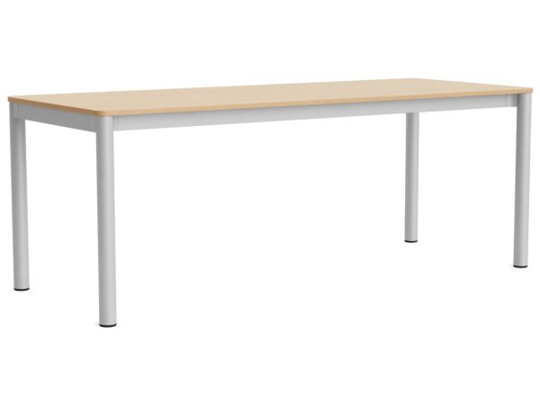 2_AF205-F298-AT16_Annex Table Flush anodised alu legs and apron L200 x W80 x H75 wb lacquer oak tabletop.jpg