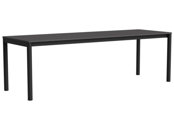 2_AF206-F299-AT11_Annex Table Flush charcoal  alu legs and apron L240 x W80 x H75 dark grey lino tabletop.jpg