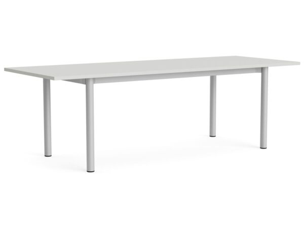 2_AF218-F307-AT12_Annex Table Overhang anodised alu legs and apron L240 x W90 x H75 cloud grey lino tabletop.jpg