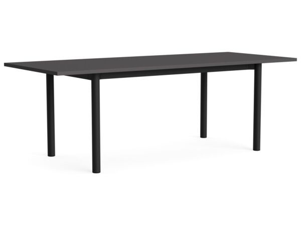 2_AF219-F306-AT11_Annex Table Overhang charcoal  alu legs and apron L220 x W90 x H75 dark grey lino tabletop.jpg
