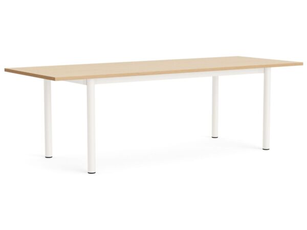 2_AF220-F307-AT16_Annex Table Overhang cream white  alu legs and apron L240 x W90 x H75 wb lacq oak tabletop.jpg