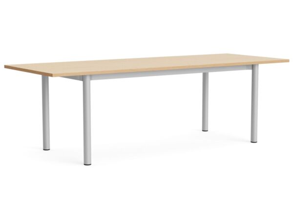 2_AF218-F307-AT16_Annex Table Overhang anodised alu legs and apron L240 x W90 x H75 wb lacq oak tabletop.jpg