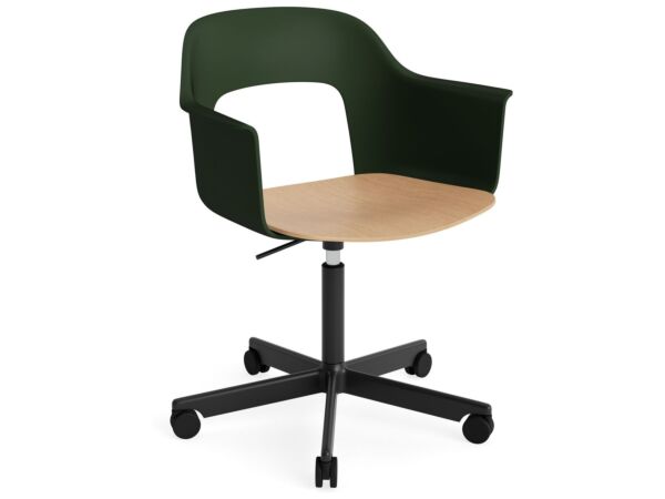 2_AF308-F353-AA51-01UF_Layout Armchair 242_black alu 5 star swivel wheel base_bottle green shell_oak seat.jpg