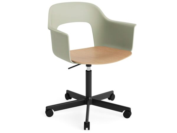 2_AF308-F359-AA51-01UF_Layout Armchair 242_black alu 5 star swivel wheel base_pastel green shell_wb lacq oak seat.jpg