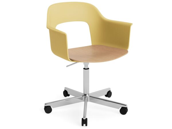 2_AF309-F347-AA51-01UF_Layout Armchair 242_polished alu 5 star swivel wheel base_biscotti shell_wb lacq oak seat.jpg