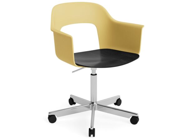 2_AF309-F349-AA51-01UF_Layout Armchair 242_polished alu 5 star swivel wheel base_biscotti shell_black oak seat.jpg