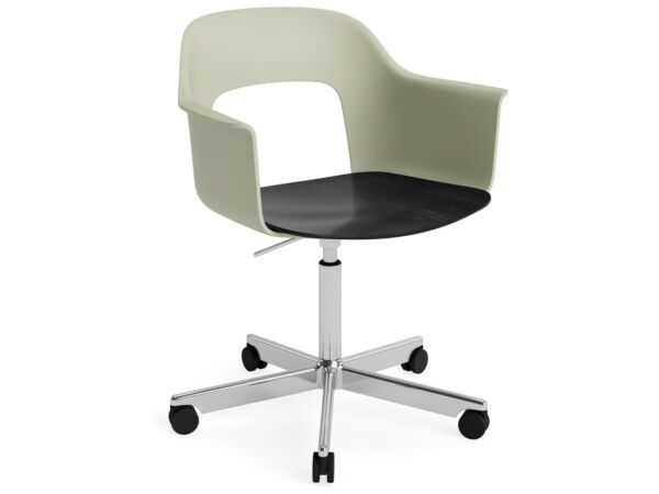 2_AF309-F361-AA51-01UF_Layout Armchair 242_polished alu 5 star swivel wheel base_pastel green shell_black oak.jpg