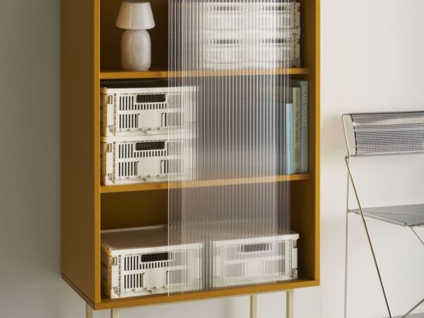 5_Colour Cabinet Tall yellow_HAY Colour Crate off-white collection_HAY Colour Crate Lid Plastic off-white collection_X-Line Chair chromed steel.jpg