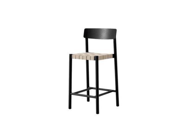 1_146183A017_Betty Counter Chair TK12_Black Lacquered Ash w. Natural Webbing_Angled Front.jpg
