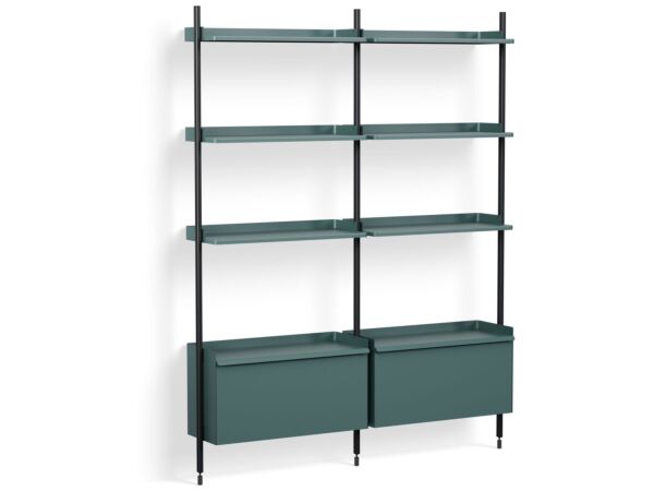 2_AB846-B520-AI80_Pier System 132 PS blue powder coated steel black anodised profiles.jpeg