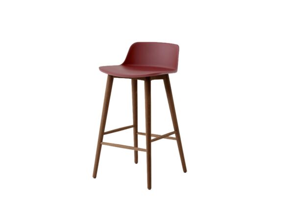 2_Rely_Counter_Stool_HW118_Low_back_Lacquered_walnut_base_Plastic_gliders_Red_Brown_shell.jpg