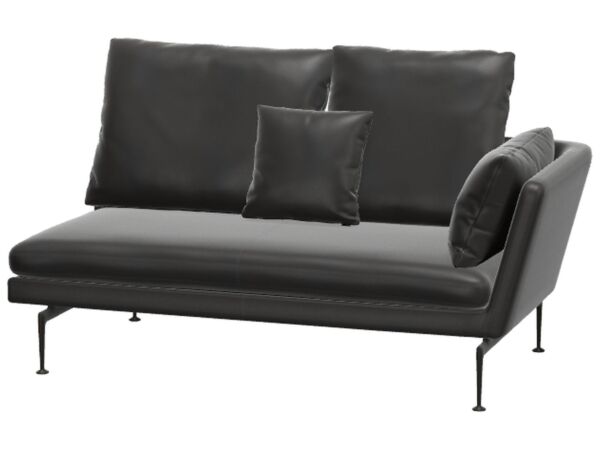 2_Vitra_Suita_2 Seater Ouvert_coussins_pointus_Cuir L20 asphalte noir droite.jpg