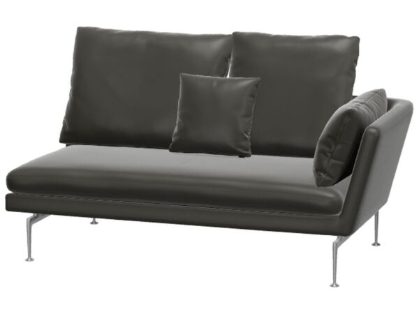 2_Vitra_Suita_2 Seater Ouvert_coussins_pointus_Cuir L20 gris umbra poli droite.jpg
