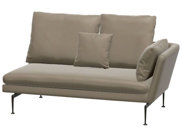 2_Vitra_Suita_2 Seater Ouvert_coussins_pointus_Cuir Natural FL60 dark sand noir droite.jpg