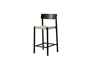 1_146183A017_Betty Counter Chair TK12_Black Lacquered Ash w. Natural Webbing_Angled Front.jpg