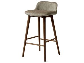 1_Rely Counter Stool HW120 Low back Fully upholstered Lacquered walnut base Plastic gliders HR foam Fuse 0351_1.jpg
