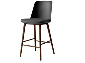 1_Rely Counter Chair HW129 High back Seat upholstered Lacquered walnut base Plastic gliders Black shell HR foam Re-wool 0198_1.jpg