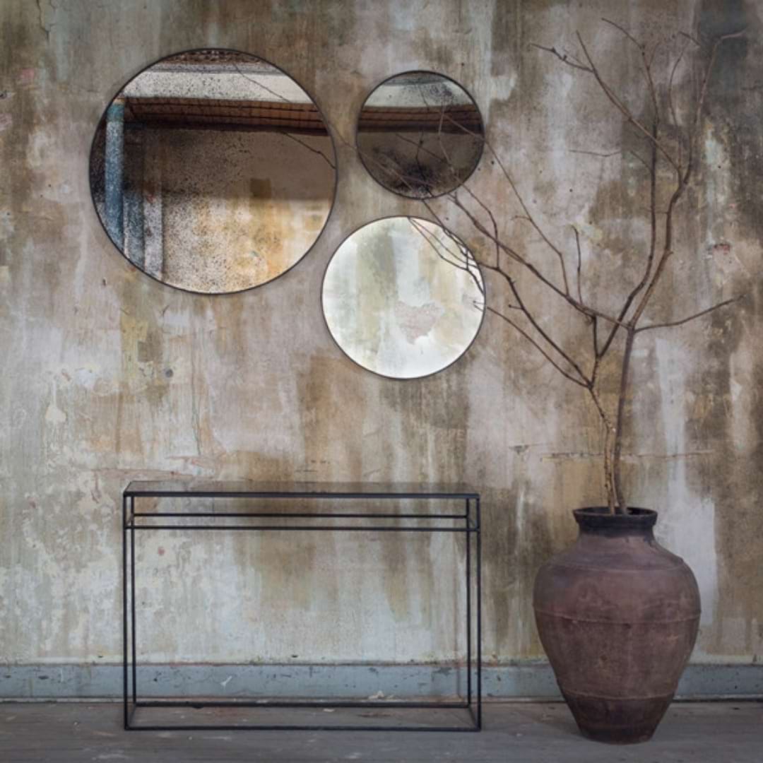 moodboard miroir habitat 2024 clear & bronze wall mirror ethnicraft