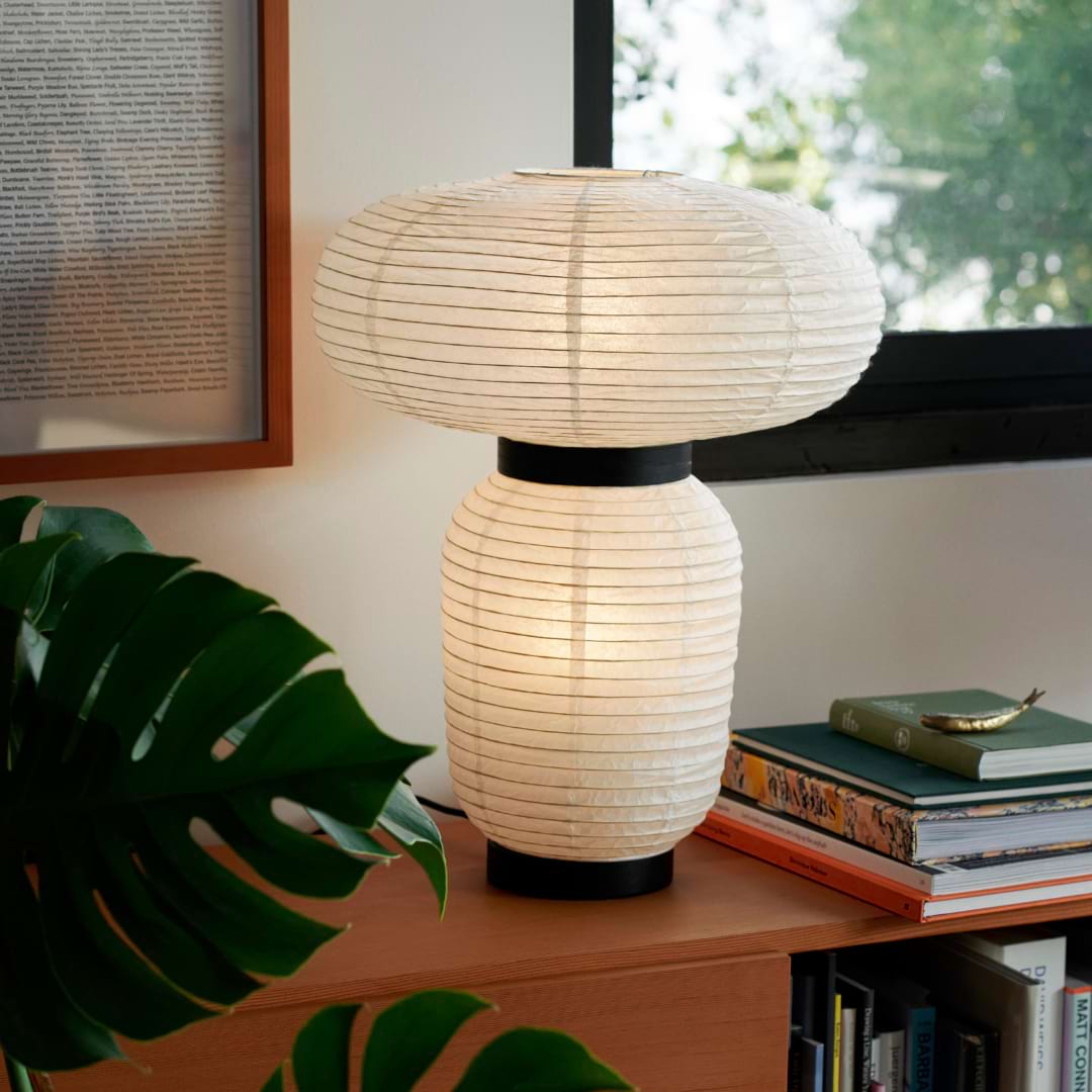 moodboard luminaires blanc papier formakami akari family