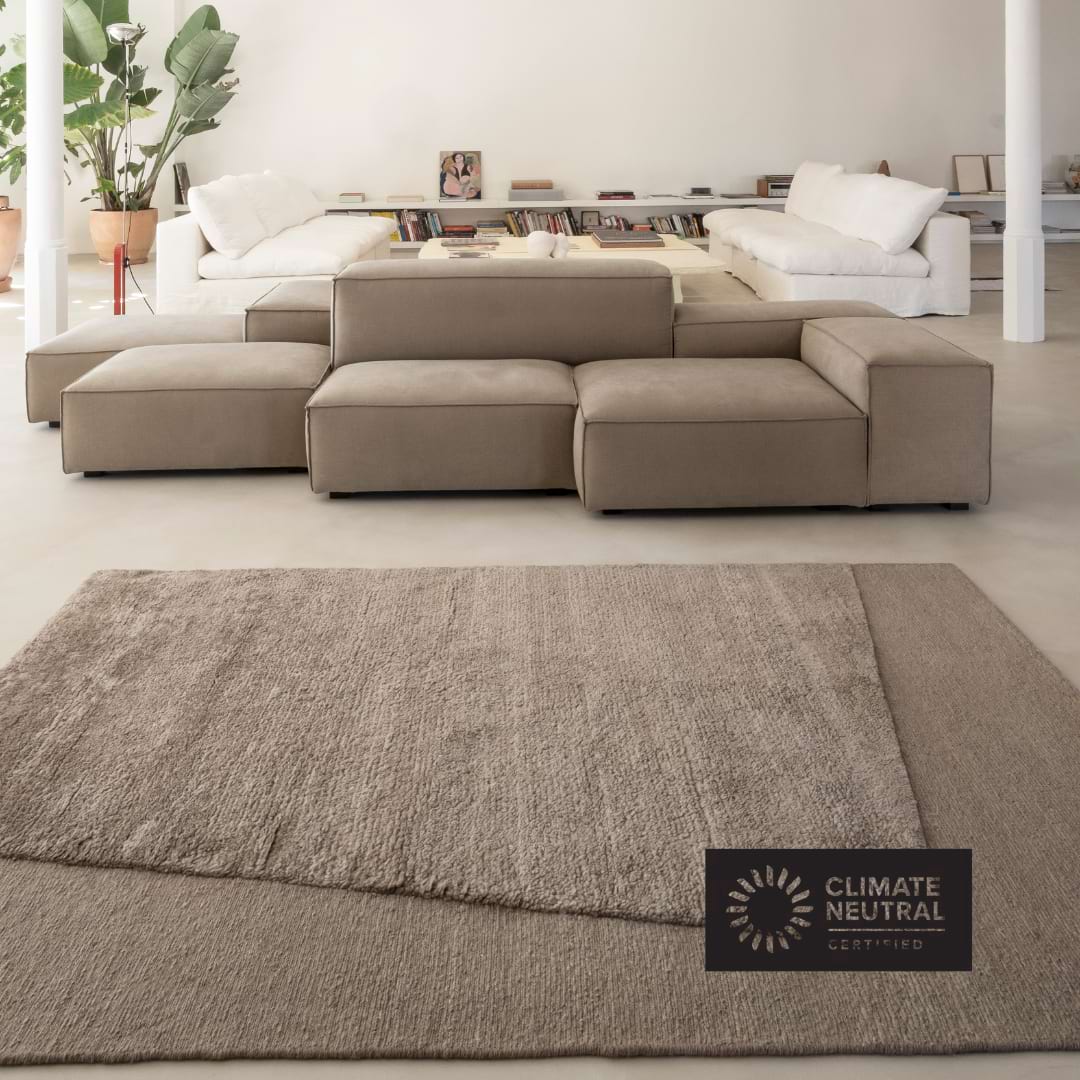 Nanimarquina Oblique Oblique A Ivory - Climate Neutral Logo