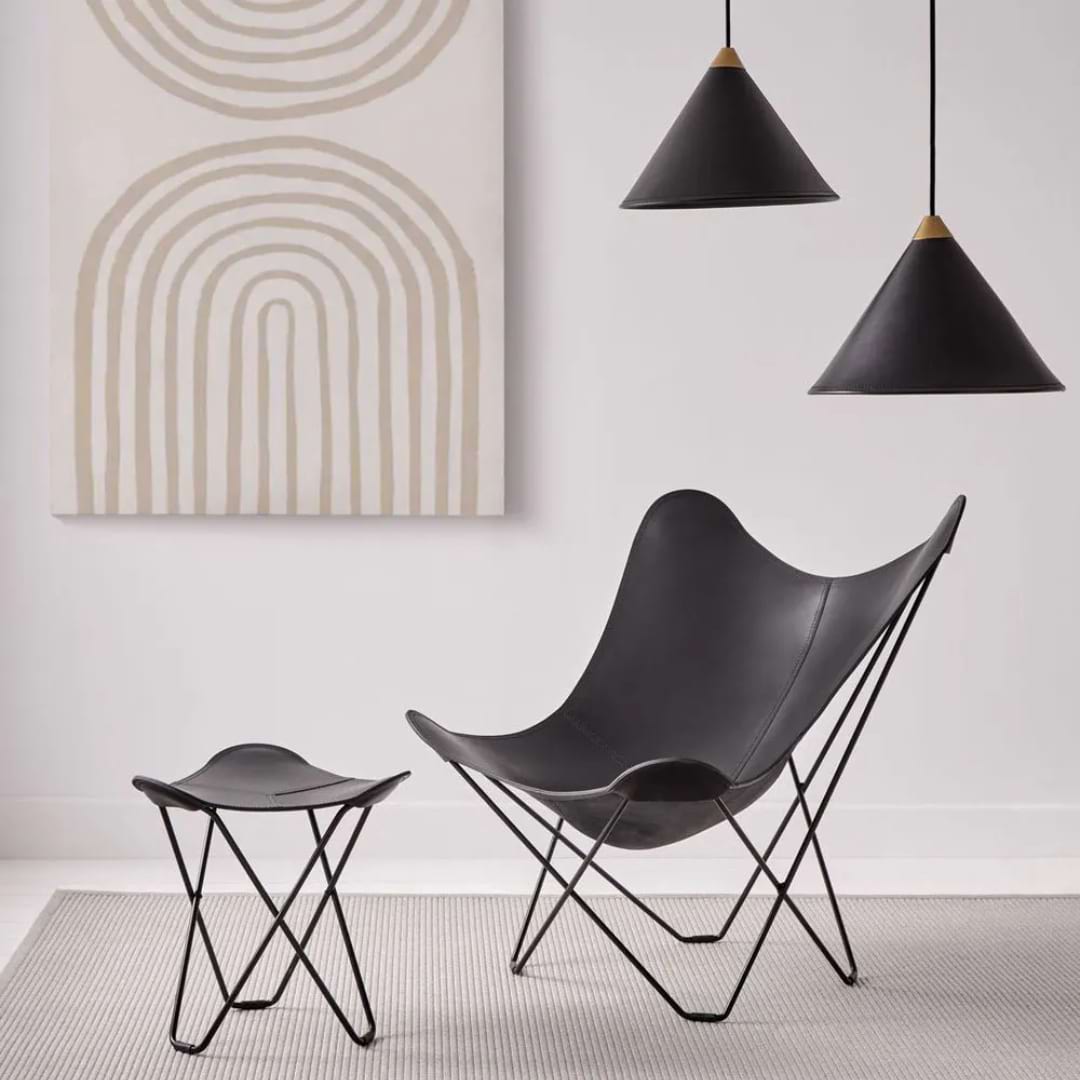 Cuero_Butterfly_Chair_Pampa_Mariposa_Pampa_Flying_Goose_Noir
