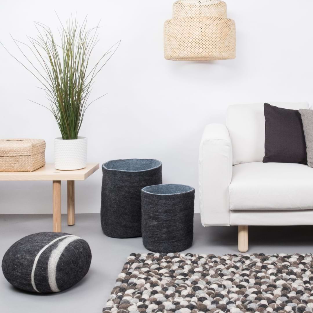 Moodboard habitat Tapis Hardy rectangulaire de myfelt