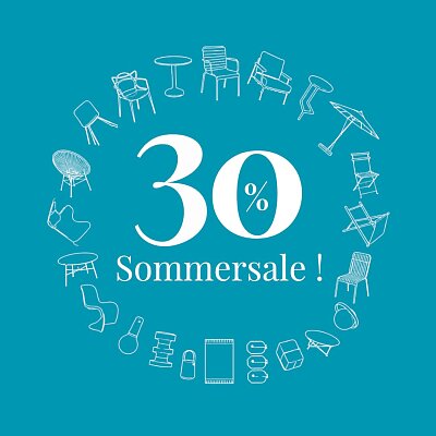 Sommersale ! 30% Rabatt auf alle Outdoor-Möbel !
