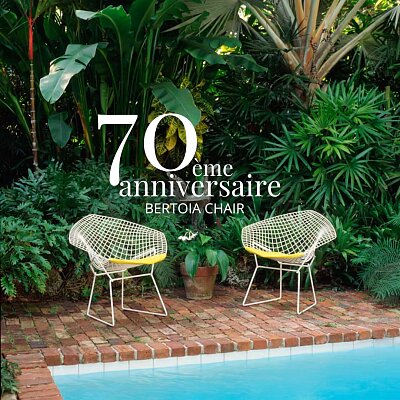 70ème anniversaire de la chaise Bertoia