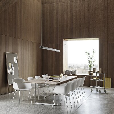 Fiber-armchair-oak-white-linear-pendant-grey-169-flow-trolley-raise-muuto