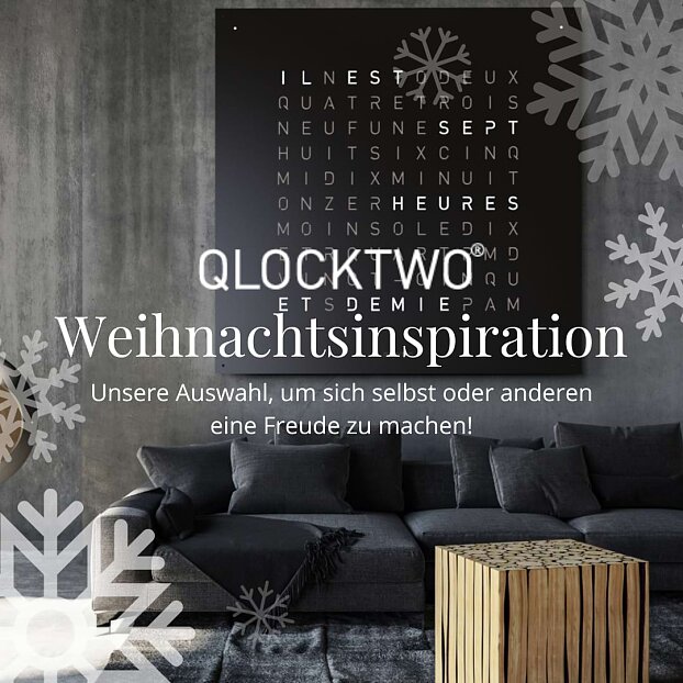 Weihnachtsinspiration: Geschenkideen von Qlocktwo