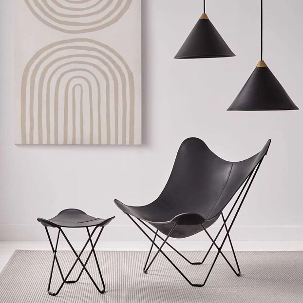 Cuero_Butterfly_Chair_Pampa_Mariposa_Pampa_Flying_Goose_Noir
